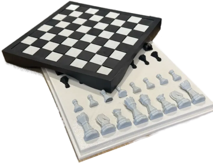 Jeu d’échecs de voyage imprimé en 3D
