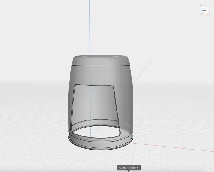 Modèle 3D d’une pièce technique